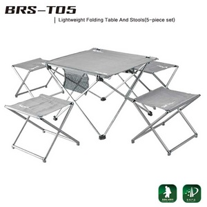 *BRS-T05* trekking * Ultra light table & chair set * table 1 point * chair 4 point * storage bag attaching * camp * picnic *1