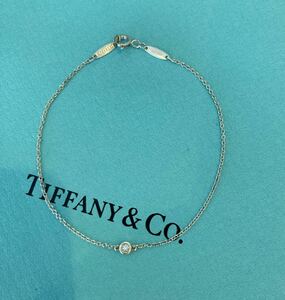 新品 正規品 ティファニー tiffany&co ブレスレット 　ダイヤモンド バイザヤード シルバー ケース 巾着 紙袋 リボン プレゼント ダイヤ