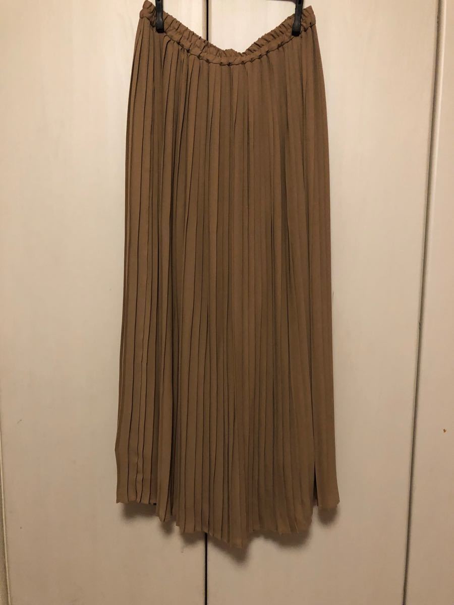 新品タグ付定価3万5千円!revionnet*綿麻ロングスカート ベージュ
