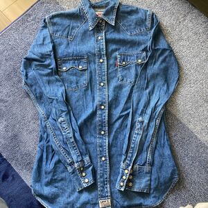 リーバイス　デニムシャツ ウエスタンシャツ レディース　インディゴ　LEVIS