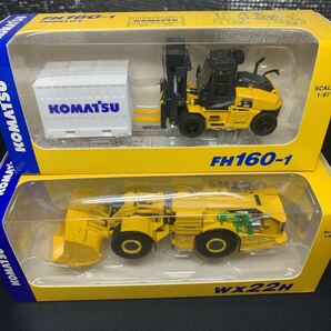 非売品 未開封 KOMATSU 小松製作所 株主優待 GD675-6 FH160-1 G40&PC30E HM400-5 WX22H 5点セット オリジナルミニチュア 100周年 建設重機の画像2