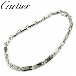 TS カルティエ/Cartier フィガロ チェーンブレスレット K18WG 750 11.2g 本体のみ レディースアクセサリー