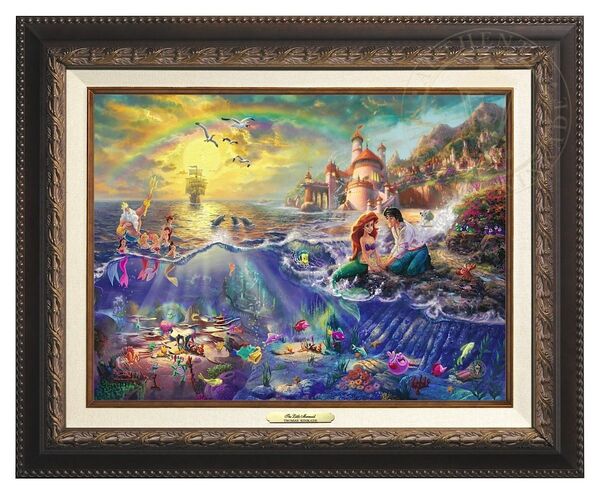 Disney Fine Art ディズニーファインアート リトルマーメイド アリエル 限定 レア Thomas Kinkade