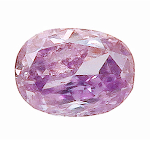 3510 ピンクダイヤモンド 0.116ct Fancy Purplish Pink I-1 【中宝ソーティング付】 瑞浪鉱物展示館 【送料無料】