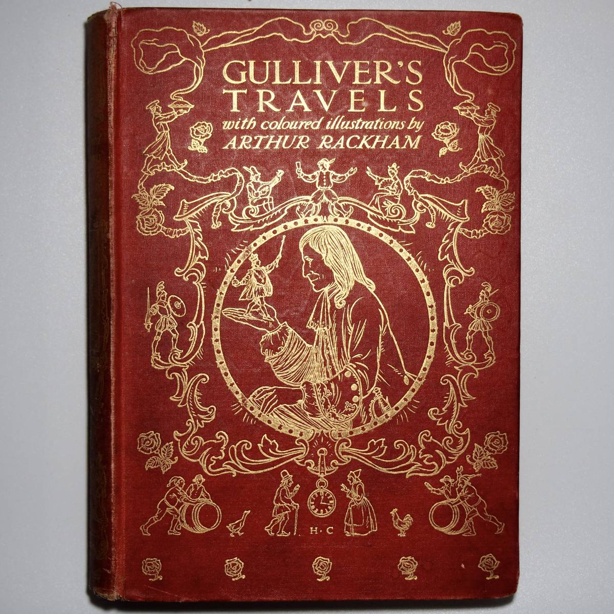 美品☆1909年初版 アーサーラッカム『ガリバー旅行記』挿絵カラー12点