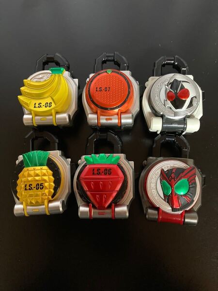 【動作確認済み】仮面ライダー鎧武 DX ロックシールド 6個セット