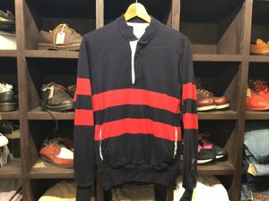 90'S VLANDS’ END BORDER RUGBY SHIRT SIZE XS オールド ランズエンド ボーダー ラグビー ラガー シャツ 長袖 ジャージ