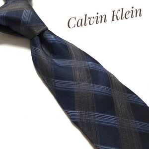 Calvin Klein カルバンクライン ネクタイ ブランド 青 ネイビー 紺 1374