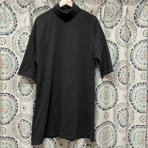 新品　ZARA ザラ　タートルネック　七分袖　チュニックワンピース　グレー　L