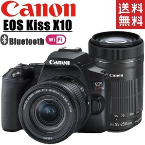 キヤノン Canon EOS Kiss X10 ダブルズームキット カメラ レンズ 一眼レフ 中古