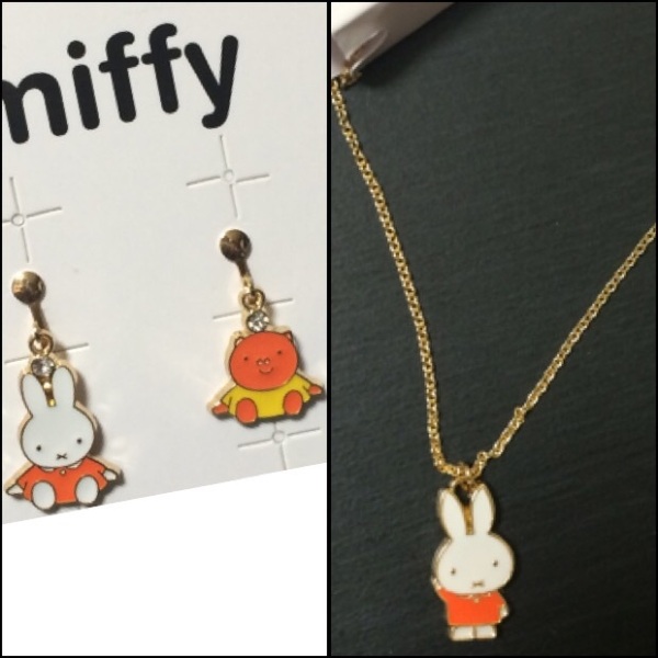 【ミッフィー】miffy★アクセサリー『イヤリング&ネックレス』新品