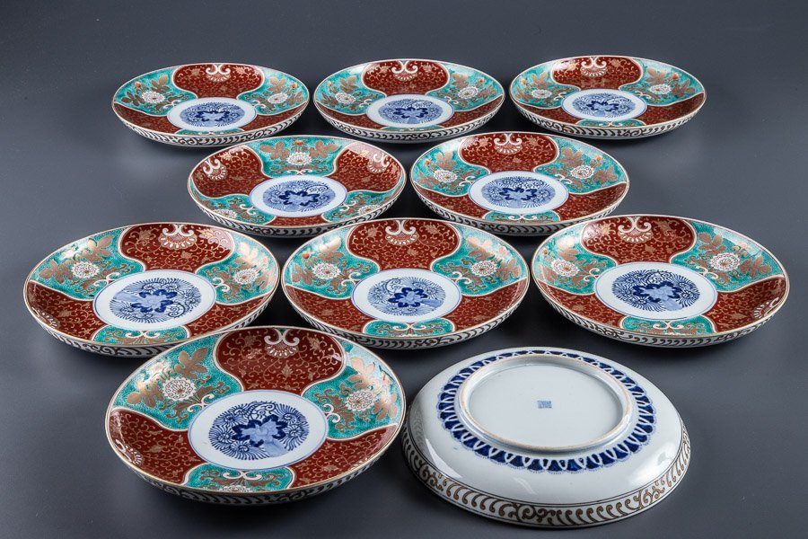 ヤフオク! -「有田焼 大皿」(染錦) (伊万里、有田)の落札相場・落札価格