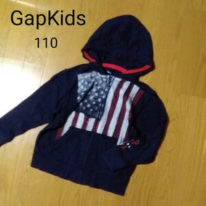 110cm☆GapKids パーカー アメリカン ネイビー 男の子