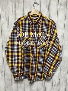 JOE McCoy heavy check flannel shirt! made in Japan!