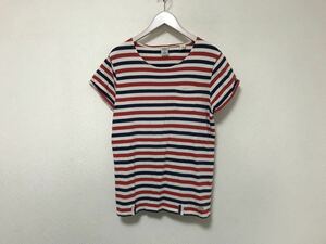 本物スコッチアンドソーダSCOTCH&SODAコットンボーダー柄半袖Tシャツメンズアメカジサーフミリタリー白青赤S