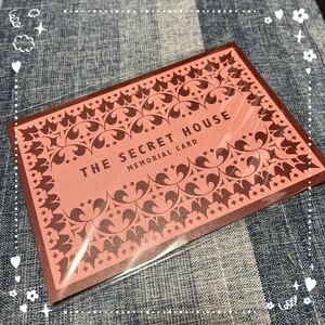 セカオワ FC特典 THE SECRET HOUSE MEMORIAL CARD