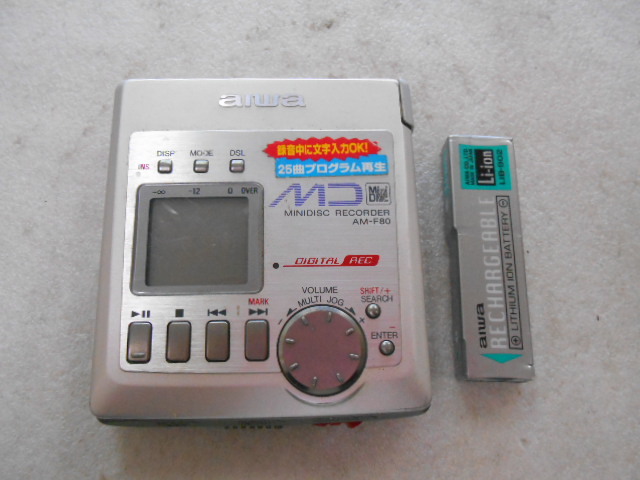 Aiwa AM-F3 Portable MD Minidisc Recorder Black with Box Vintage