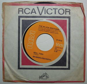 The Wilson Brothers・Soul Town / I’ll Always Love You　US 7”　w/original company bag