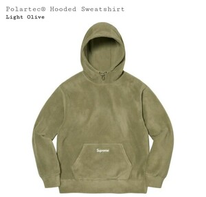 Supreme Polartec Hooded Sweatshirt　Light Olive　XL　xlarge ポーラテック　フーディー　スエットシャツ　オリーブ　フリース　