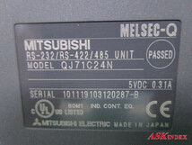 ■□ ※送料無料【管理番号M40930】MITSUBISHI シーケンサMELSEC シリアルコミュニケーションユニット QJ71C24N (通電確認済) □■_画像3