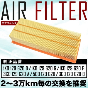 フォルクスワーゲン 1T ゴルフトゥーラン エアフィルター エアクリーナー 2007.03- 1.4 TSI