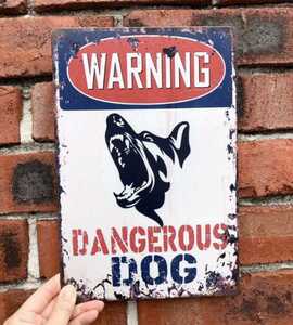 . dog attention owner signboard 