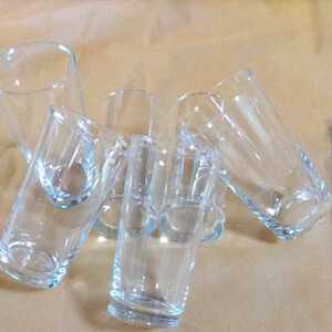 タンブラーグラス ビールグラス シンプルグラス、6個セット、100均ではない　重さ1個155g前後、美品、