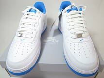 【送料無料 即決】NIKE AIR FORCE 1 ’07 WHITE/WHITE-LT PHOTO BLUE 28.5cm US10.5新品 黒タグ エアフォース1DR9867-101白ホワイト ブルー_画像5