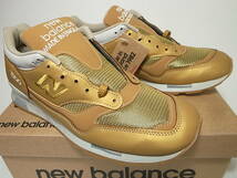 【送料無料 即決】日本未発売 NEW BALANCE UK製 M1500MET 28cm US10 新品 メタリックゴールド金 METALLIC GOLD MADE IN ENGLANDイギリス製_画像2