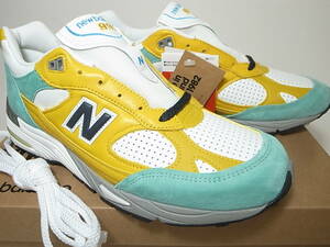 【送料無料 即決】SNS x NEW BALANCE UK製 M991SNS 26cm US8 新品 SNEAKERSNSTUFF別注 SECRET COLORWAY 名作カラー MINT BLUE YELLOW 限定