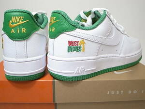 【送料無料 即決】NIKE AIR FORCE 1 LOW RETRO QS WEST INDIES 24cm US6 新品ウエストインディーズ復刻 エアフォース1限定DX1156-100 白x緑