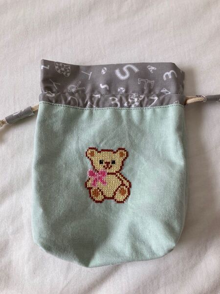 クロスステッチ 巾着