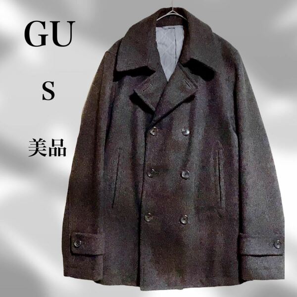 GU ジーユー　美品　 ピーコート JACKET グレー