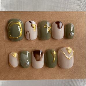 ネイルチップ 秋ネイル ニュアンス