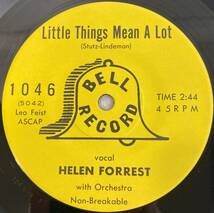 ヘレン・フォレスト (Helen Forrest) / Little things mean a lot ・ If you love me (Really love me) 私家盤　M&M　未使用_画像3