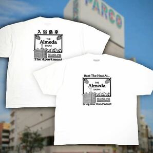 送料無料 L 新品 The Almeda Club The Apartment 入浴桑拿 Tee white ホワイト 白 イベント限定 アパートメント アルメダクラブ Tシャツ