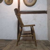イギリス アンティーク 家具 キッチンチェア スティックバック 椅子 イス 店舗什器 カフェ 木製 英国 KITCHENCHAIR 4858d_画像6