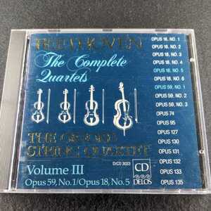 36-17【輸入】BEETHOVEN : COMPLETE QUARTETS VOL.Ⅲ ORFORD STRING QUARTET