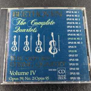 36-18【輸入】BEETHOVEN : COMPLETE QUARTETS VOL.Ⅳ ORFORD STRING QUARTET