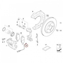 新品 BMW MINI フロントブレーキパットセンサー R50 52 53 34356778175 社外商品_画像2