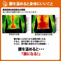 腰痛ベルト Mサイズ 温熱 コルセット サポーター メッシュ 男女兼用サイズ 自己発熱 あたため シェイプアップ トルマリン_画像4