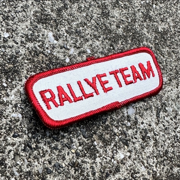 激レア ビンテージ RALLYE TEAM ワッペン ドラッグ ダート F-1 ホットロッド ドリフト カー ラリー レース ツナギ パリダカ アメ車 車 旧車