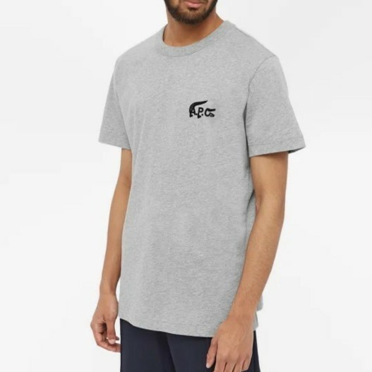 完売品 A P C x LACOSTE コラボTシャツ カーキ Mサイズ タグ付新品未