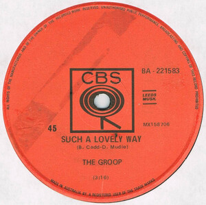 ●THE GROOP / SUCH A LOVELY WAY [AUS 45 ORIGINAL 7inch シングル MOD ORGAN GROOVE 試聴]