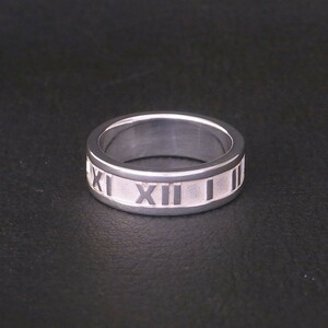  as good as new beautiful goods TIFFANY&Co. Tiffany Atlas narrow ring ring silver 925 9 number 4.7g