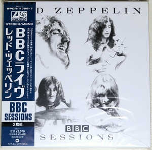 ☆ レッド・ツェッペリン LED ZEPPELIN BBC ライヴ BBC SESSIONS 初回限定 紙ジャケ 2枚組 日本盤 帯付き WPCR-11756-7 未使用 ☆