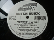 Butch Quick / Always 超メロディアス 90s ピアノHOUSE 12 Mental Piano Mix 収録　試聴_画像3