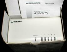 GREEN HOUSE GH-EHS5PRG LAN Switching HUB 通電OK！ 5ポート/100Mbps 小型 スイッチングハブ 送料520円_画像10