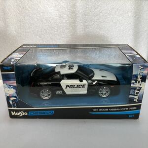 激レア絶版希少！Maisto／マイスト！2009 NISSAN GTーR！ポリスカー！1/24スケール！ダイキャストミニカー！当時物！