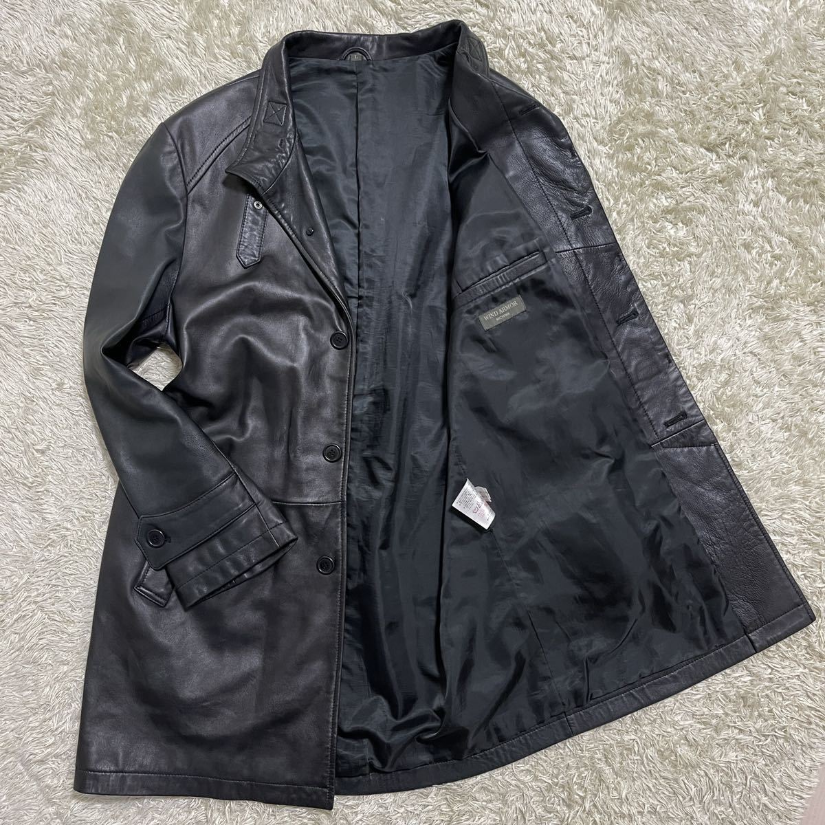 ヤフオク! -ウインドアーマー レザージャケットの中古品・新品・未使用 【おすすめ】 Wind Armor カウレザー ボマージャケット レザージャケット ライナー付 レザージャケット